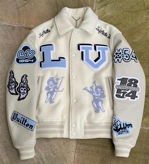 louis vuitton blue varsity jacket|louis vuitton bunny jacket.